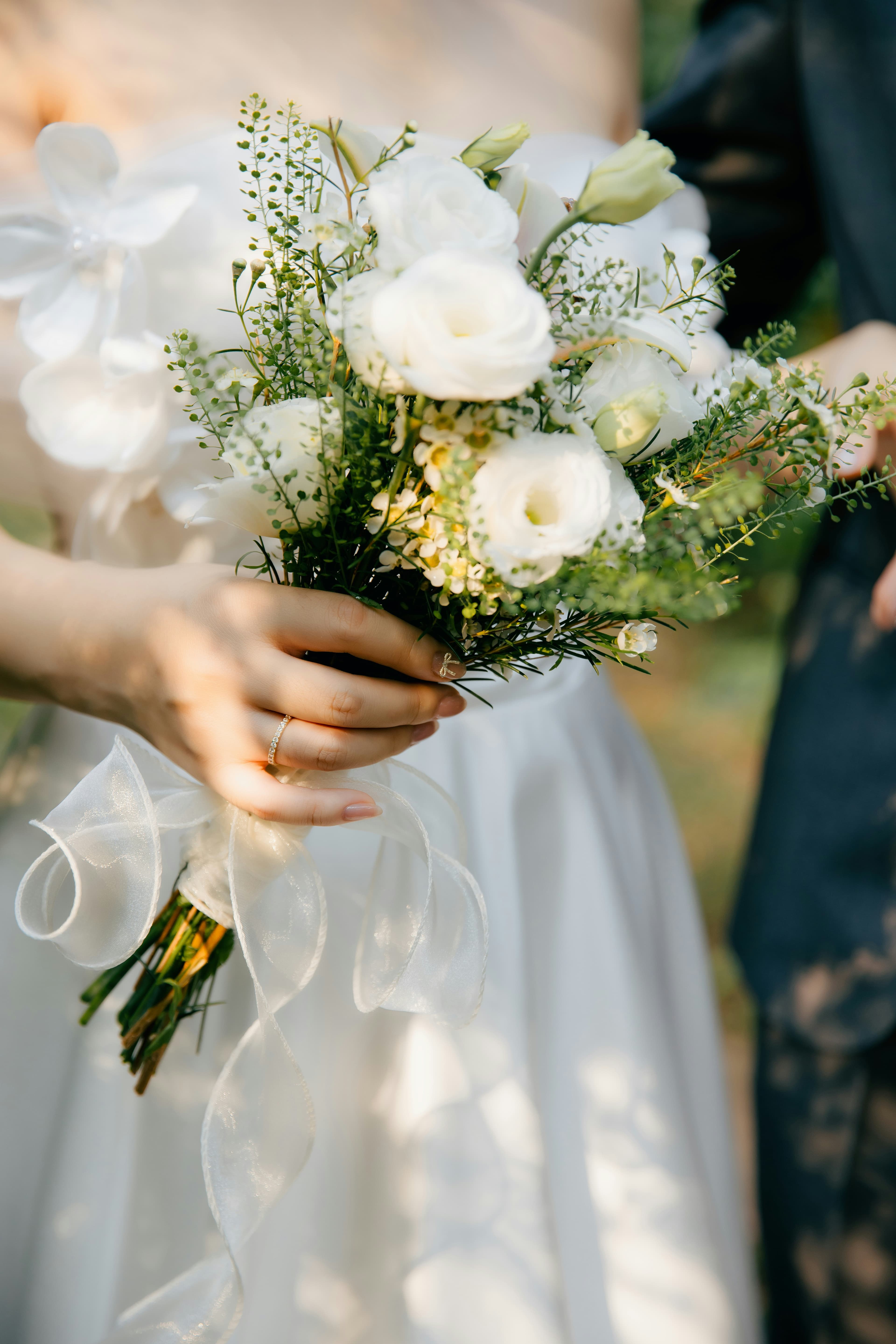 Soft delicate white flowers