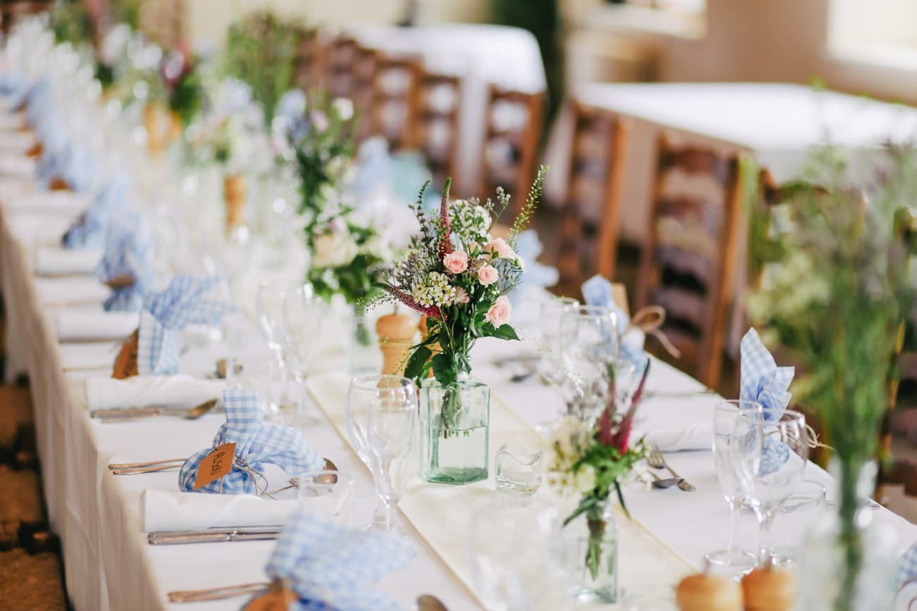 Modern charming place setting
